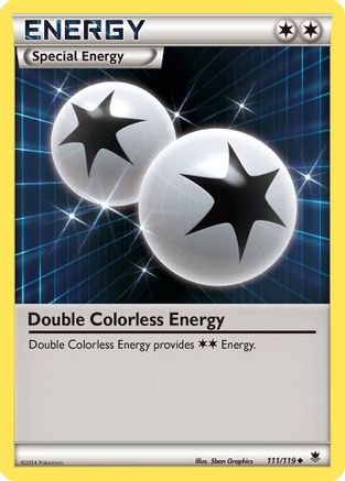 Double Colorless Energy (111/119) Reverse Holofoil [XY: Phantom Forces] Pokemon Single Pokémon