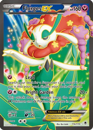Florges EX (116 Full Art) (116/119) Holofoil [XY: Phantom Forces] Pokemon Single Pokémon