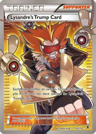 Lysandre's Trump Card (118 Full Art) 118/119 Holofoil [XY: Phantom Forces] Pokemon Single Pokémon