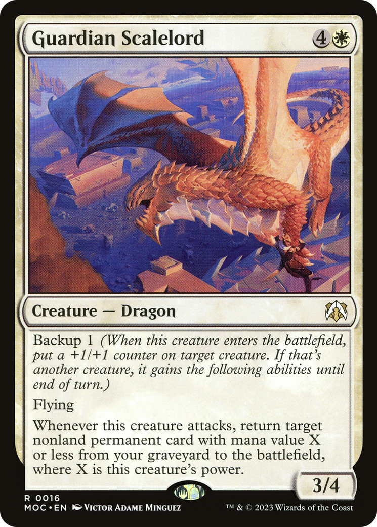 Guardian Scalelord (MOC-016) [March of the Machine Commander] MTG Single Wizards of the Coast