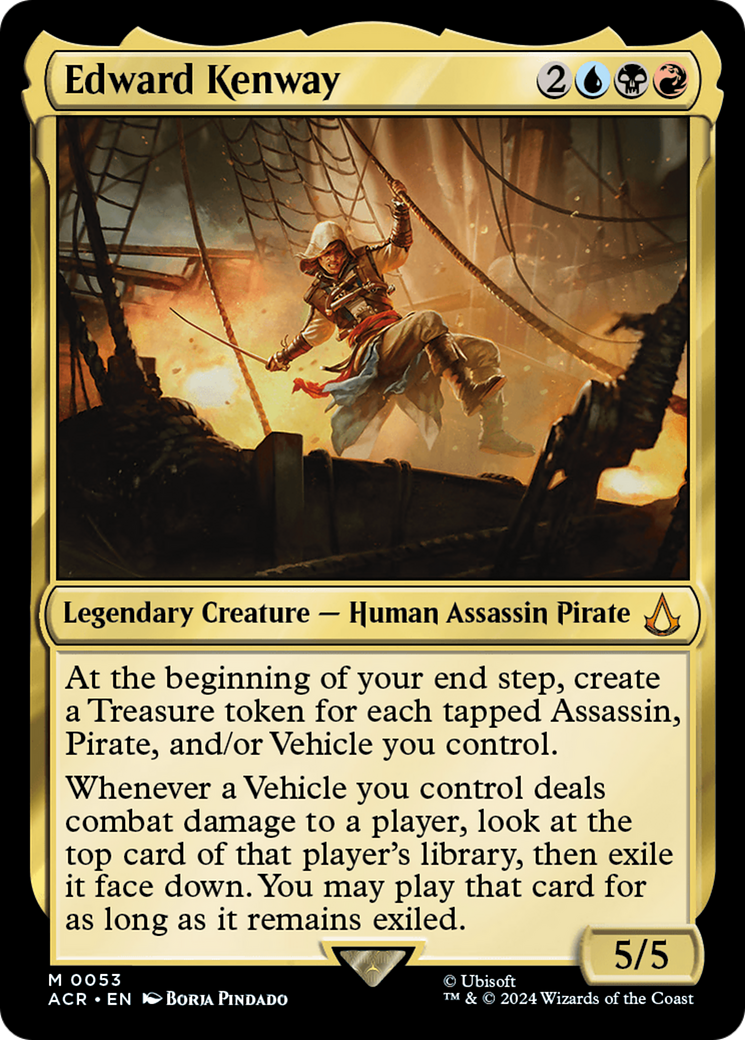 Edward Kenway (ACR-053) [Assassin's Creed] MTG Single Wizards of the Coast