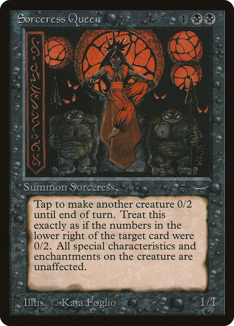 Sorceress Queen (ARN-032) [Oldschool] Arabian Nights MTG Single Wizards of the Coast