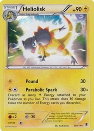 Heliolisk - 30/119 (XY Phantom Forces) () [Misc: Deck Exclusives] Pokemon Single Pokémon