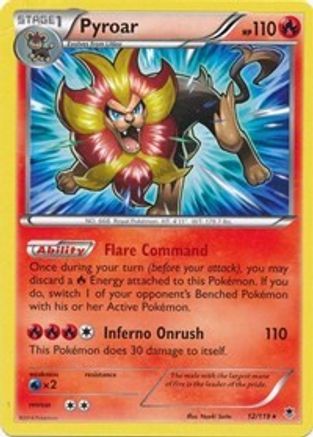 Pyroar - 12/119 (XY Phantom Forces) () [Misc: Deck Exclusives] Pokemon Single Pokémon