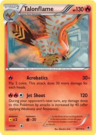 Talonflame - 10/119 (XY Phantom Forces) () Holofoil [Misc: Deck Exclusives] Pokemon Single Pokémon
