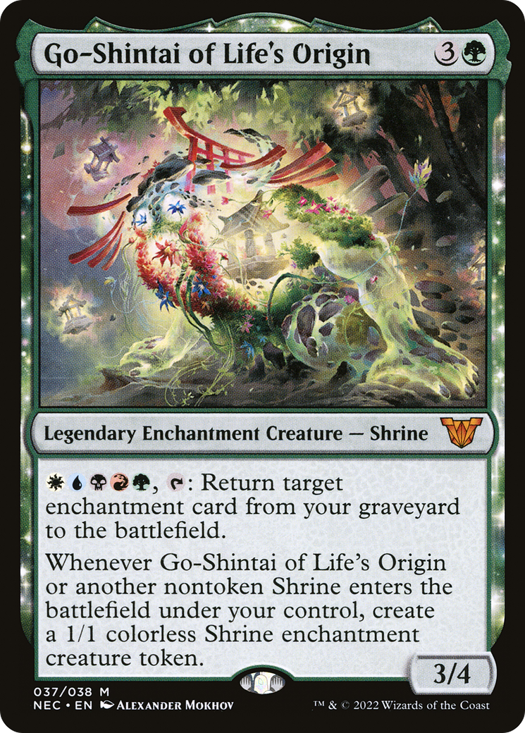 Go-Shintai of Life's Origin (NEC-037) [Neon Dynasty Commander] Foil MTG Single Wizards of the Coast