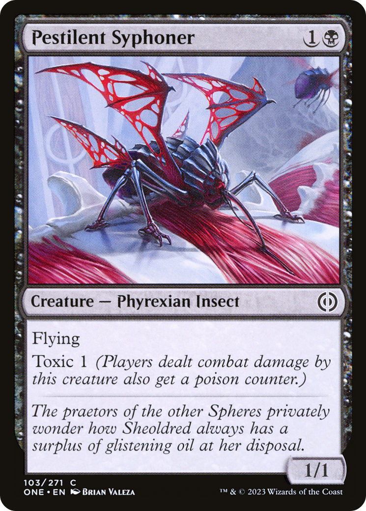 Pestilent Syphoner (ONE-103) [Phyrexia: All Will Be One] Foil MTG Single Wizards of the Coast