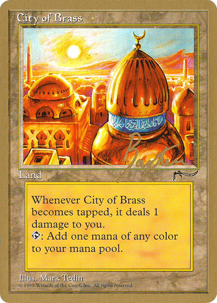 City of Brass - 1996 George Baxter (ARN) (WCD-) [Misc] Pro Tour Collector Set MTG Single Wizards of the Coast