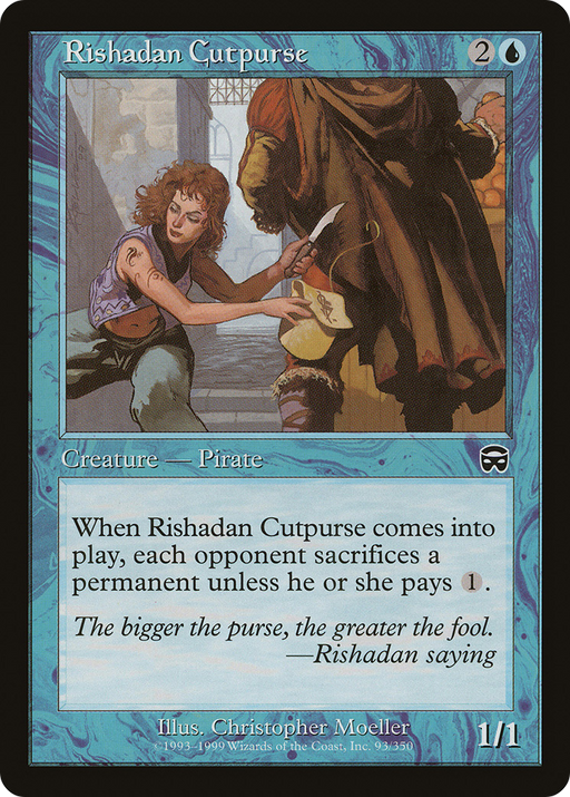 Rishadan Cutpurse (MMQ-093) [Mercadian Masques] MTG Single Wizards of the Coast