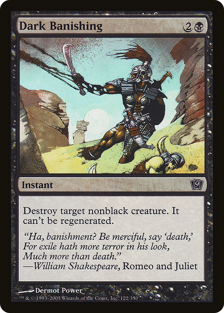 Dark Banishing (9ED-122) [9th Edition] Foil MTG Single Wizards of the Coast