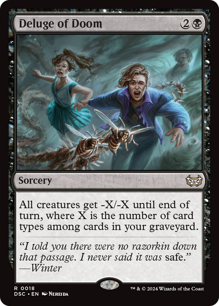 Deluge of Doom (DSC-018) [Duskmourn: House of Horror Commander] MTG Single Wizards of the Coast