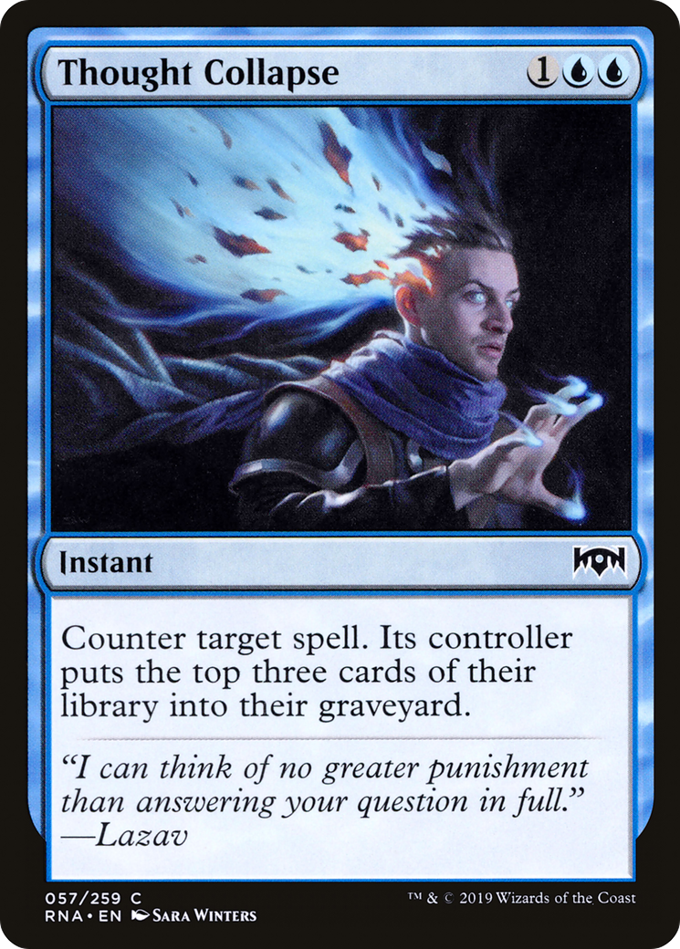 Thought Collapse (RNA-057) [Ravnica Allegiance] Foil MTG Single Wizards of the Coast