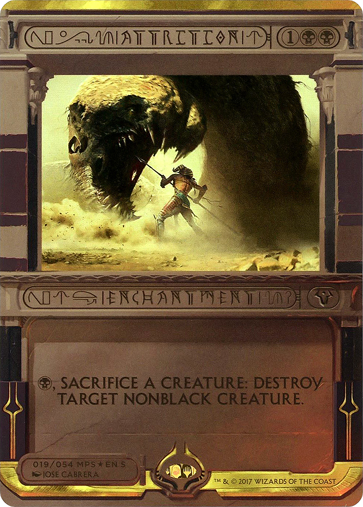 Attrition (MPS2-019) [Amonkhet Invocations] (Borderless) Foil MTG Single Wizards of the Coast