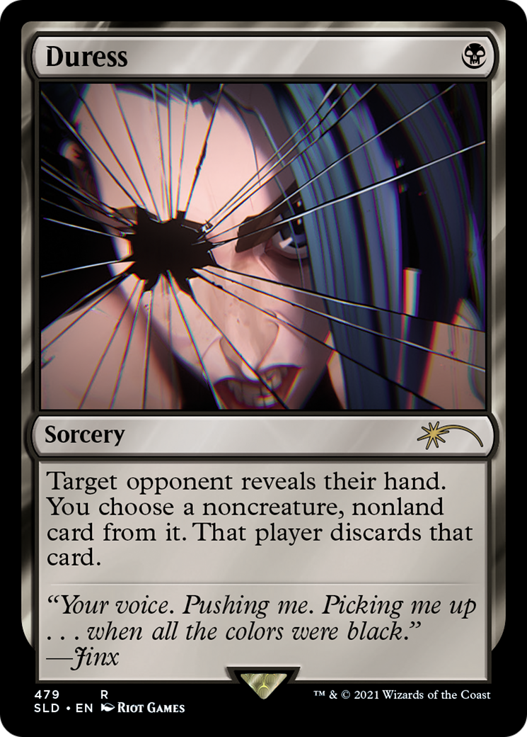 Duress (SLD-479) [Secret Lair] Drop Foil MTG Single Wizards of the Coast