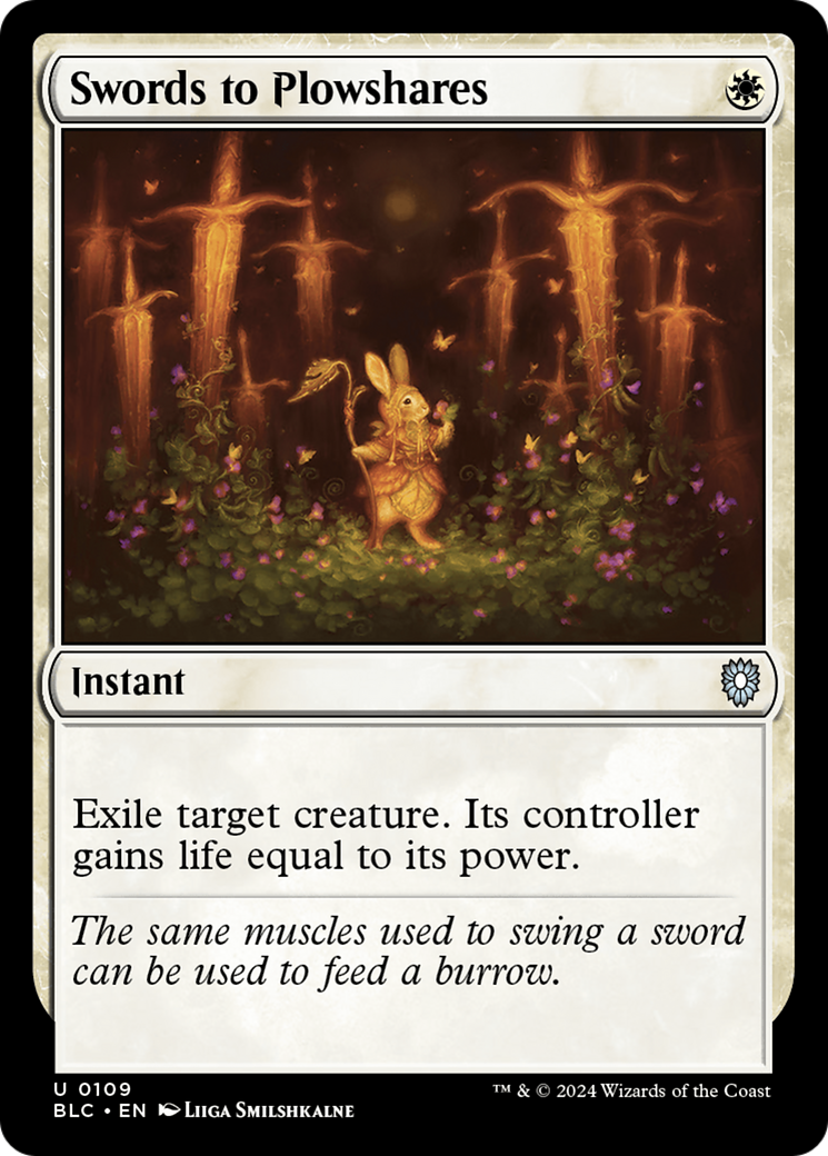 Swords to Plowshares (BLC-109) [Bloomburrow Commander] MTG Single Wizards of the Coast
