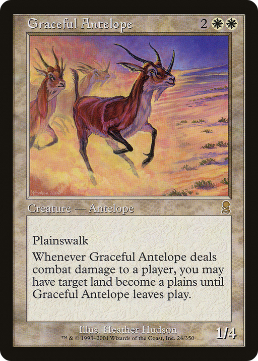 Graceful Antelope (ODY-024) [Odyssey] MTG Single Wizards of the Coast