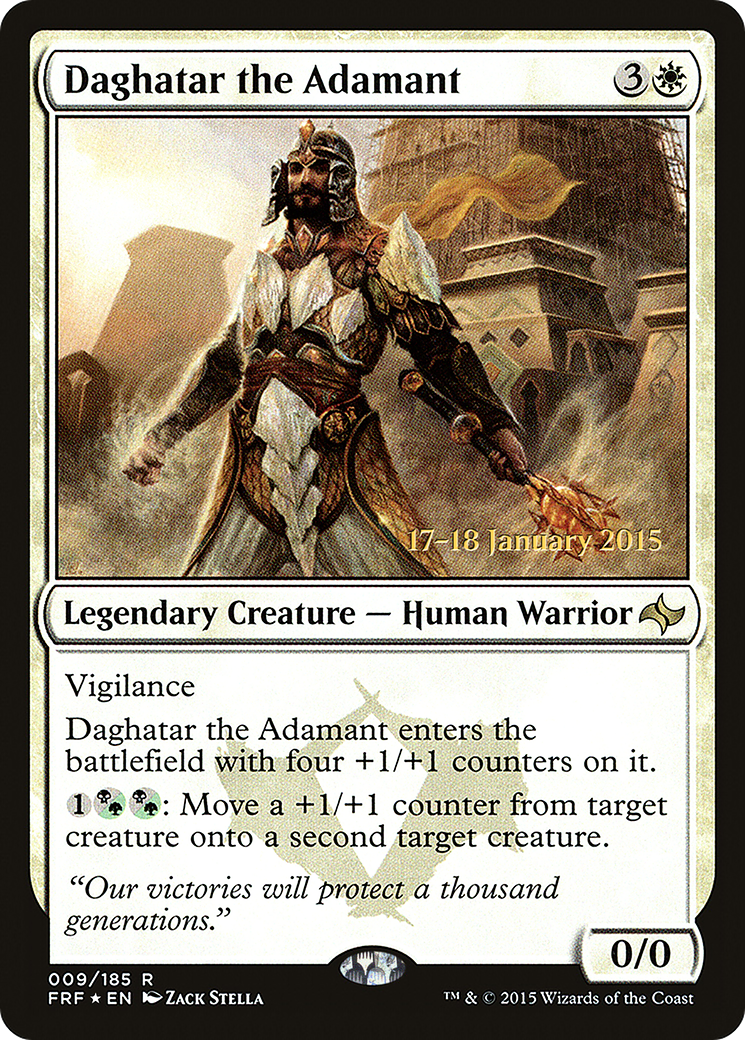 Daghatar the Adamant (PRE-009) [Fate Reforged Promos] Foil MTG Single Wizards of the Coast