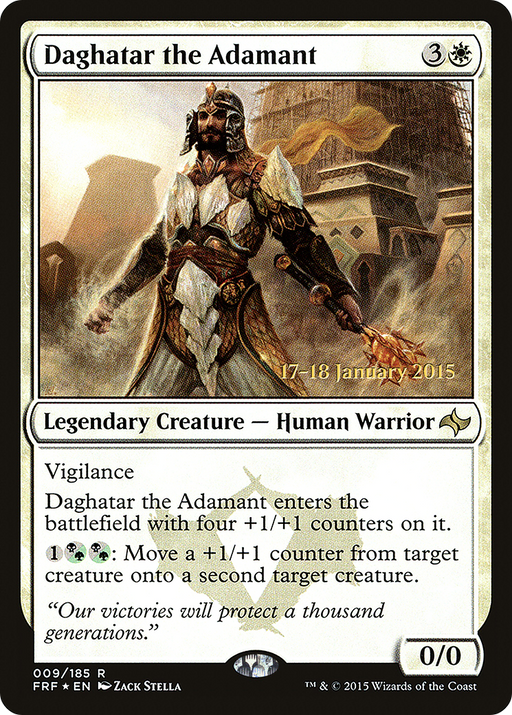 Daghatar the Adamant (PRE-009) [Fate Reforged Promos] Foil MTG Single Wizards of the Coast