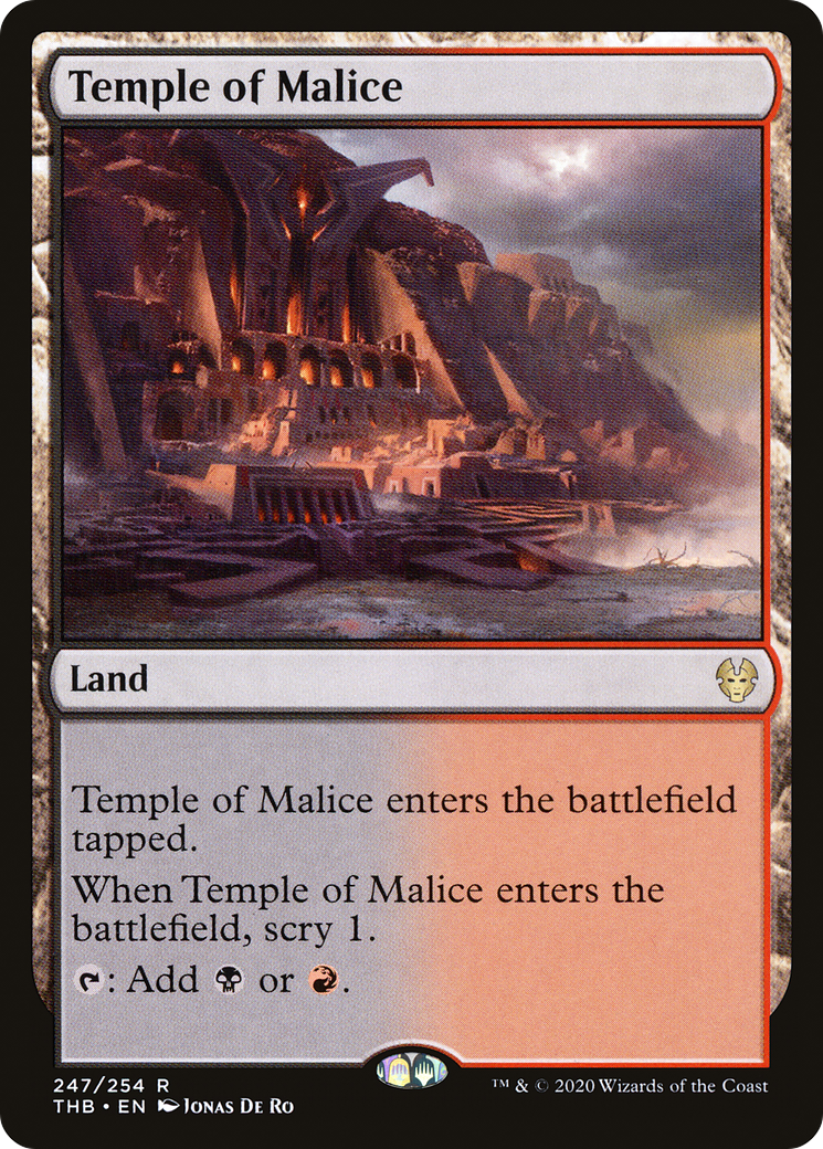 Temple of Malice (THB-247) [Theros Beyond Death] Foil MTG Single Wizards of the Coast
