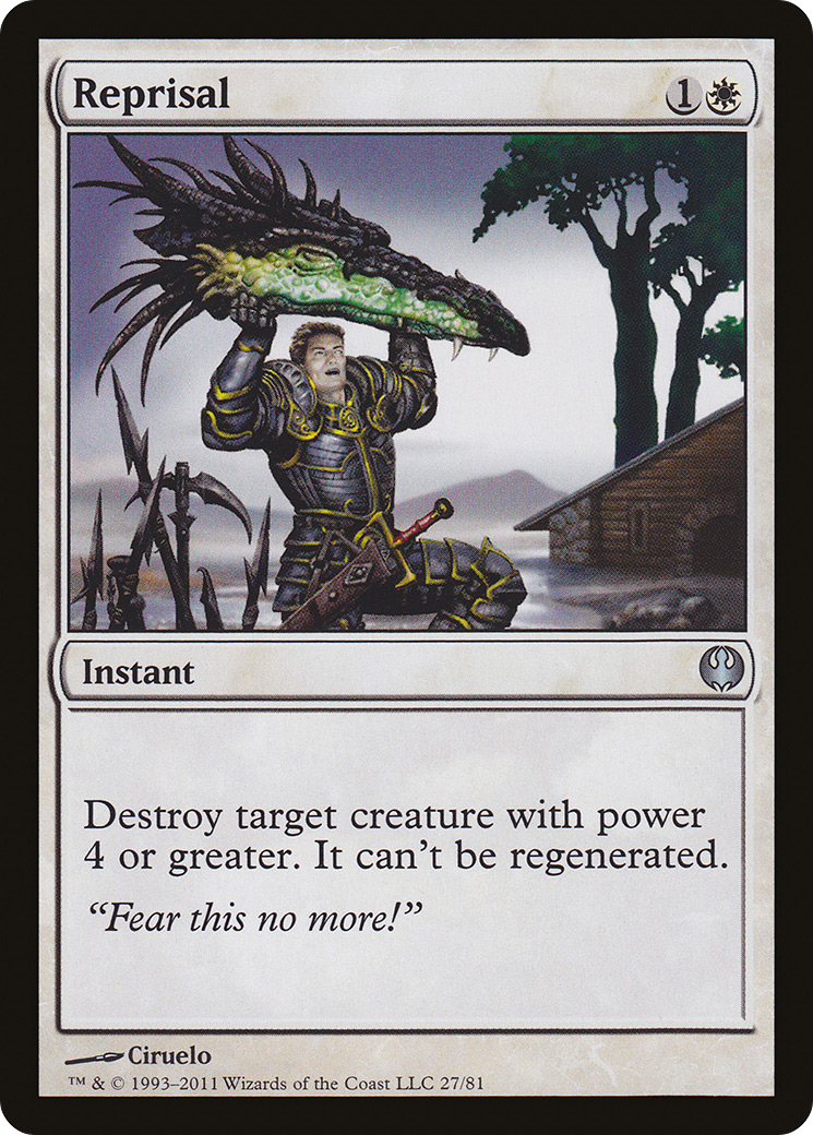 Reprisal (DDG-027) [Misc] Duel Decks: Knights vs. Dragons MTG Single Wizards of the Coast