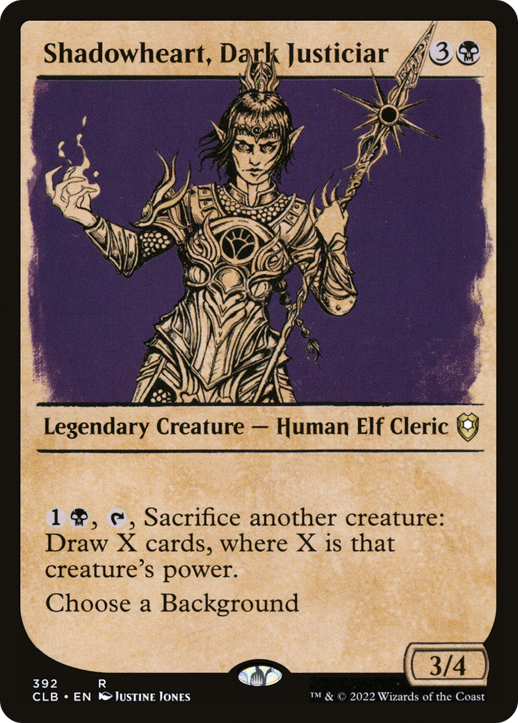 Shadowheart, Dark Justiciar (CLB-392) [Commander Legends: Battle for Baldur's Gate] (Showcase) Foil MTG Single Wizards of the Coast