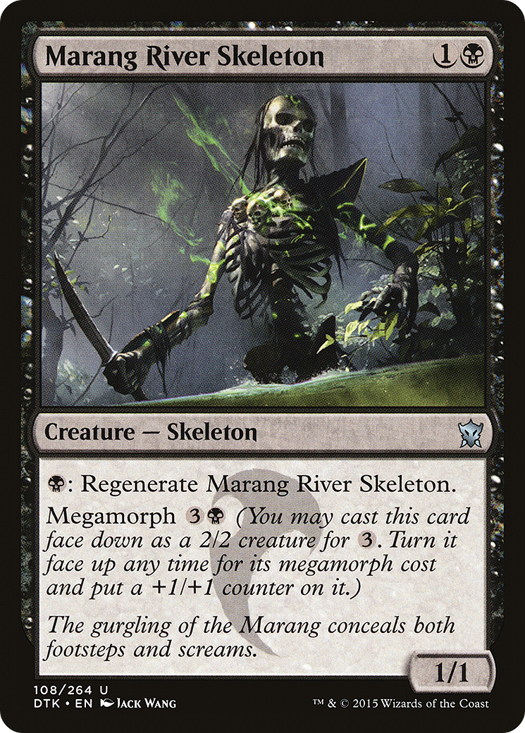 Marang River Skeleton (DTK-108) [Dragons of Tarkir] Foil MTG Single Wizards of the Coast