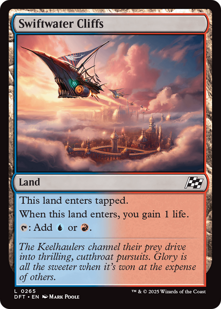 Swiftwater Cliffs (DFT-265) [Aetherdrift] Foil MTG Single Wizards of the Coast