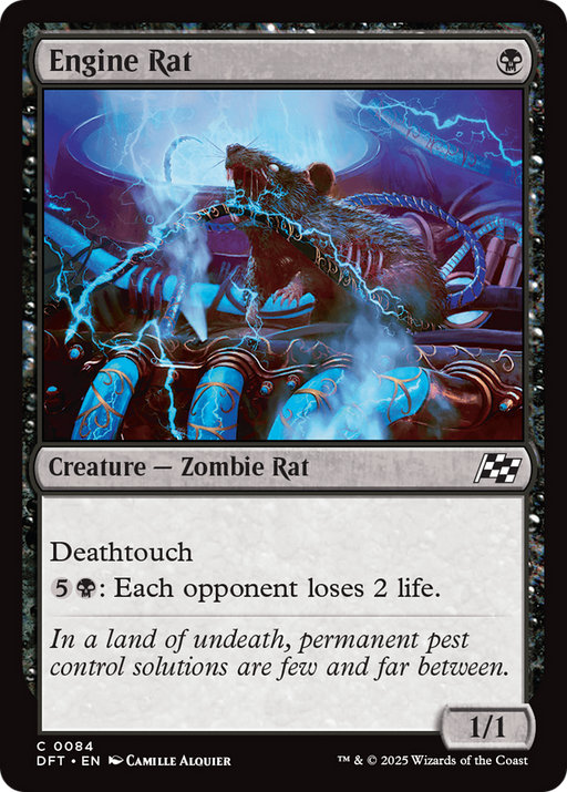 Engine Rat (DFT-084) [Aetherdrift] Foil MTG Single Wizards of the Coast