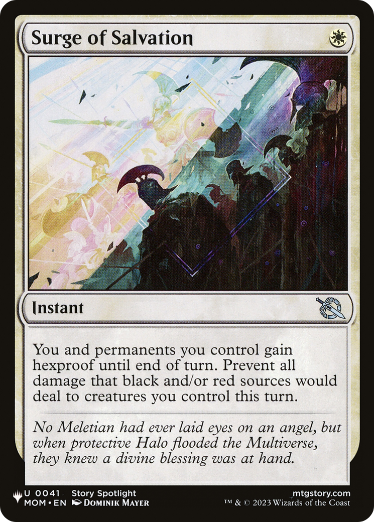 Surge of Salvation (LIST-MOM-41) [The List] MTG Single Wizards of the Coast
