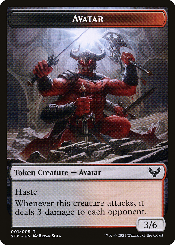 Avatar (TSTX-001) [Tokens] Strixhaven: School of Mages Tokens MTG Single Wizards of the Coast