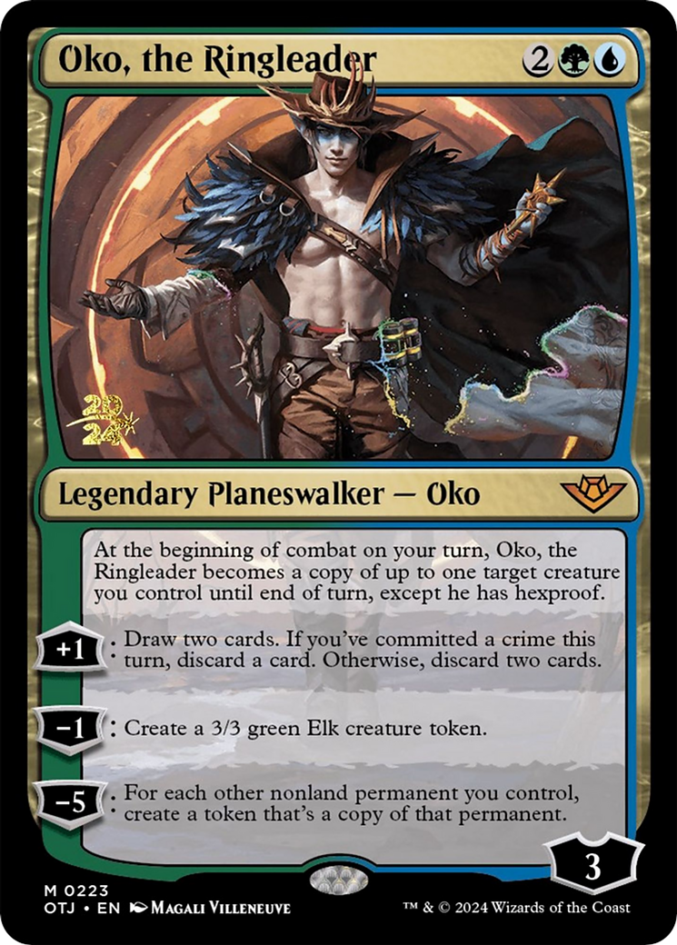 Oko, the Ringleader (PRE-223) [Outlaws of Thunder Junction Promos] Foil MTG Single Wizards of the Coast