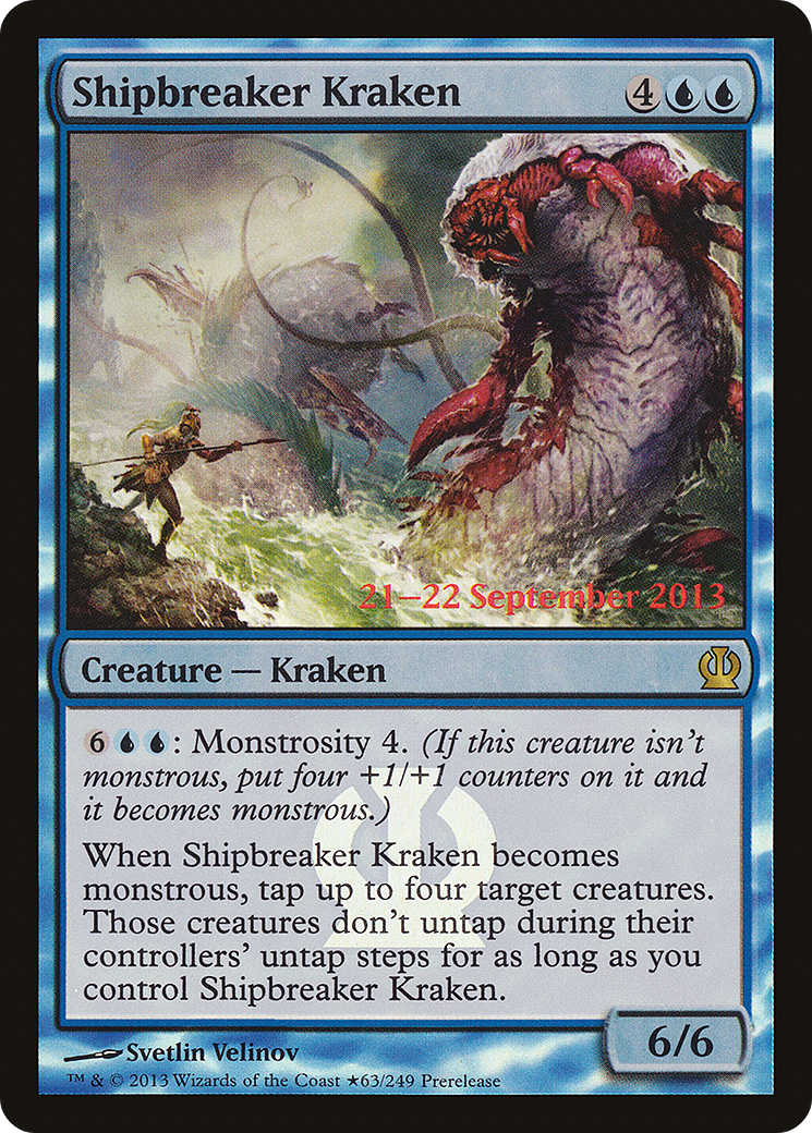 Shipbreaker Kraken (PRE-63★) [Theros Promos] Foil MTG Single Wizards of the Coast
