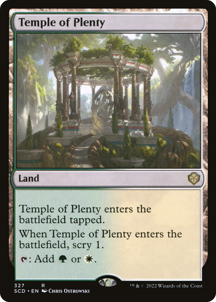 Temple of Plenty (SCD-327) [Starter Commander Decks] MTG Single Wizards of the Coast