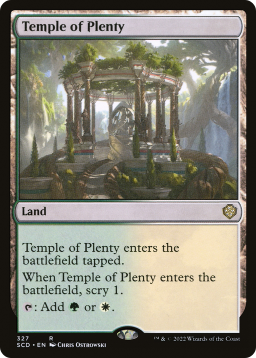 Temple of Plenty (SCD-327) [Starter Commander Decks] MTG Single Wizards of the Coast