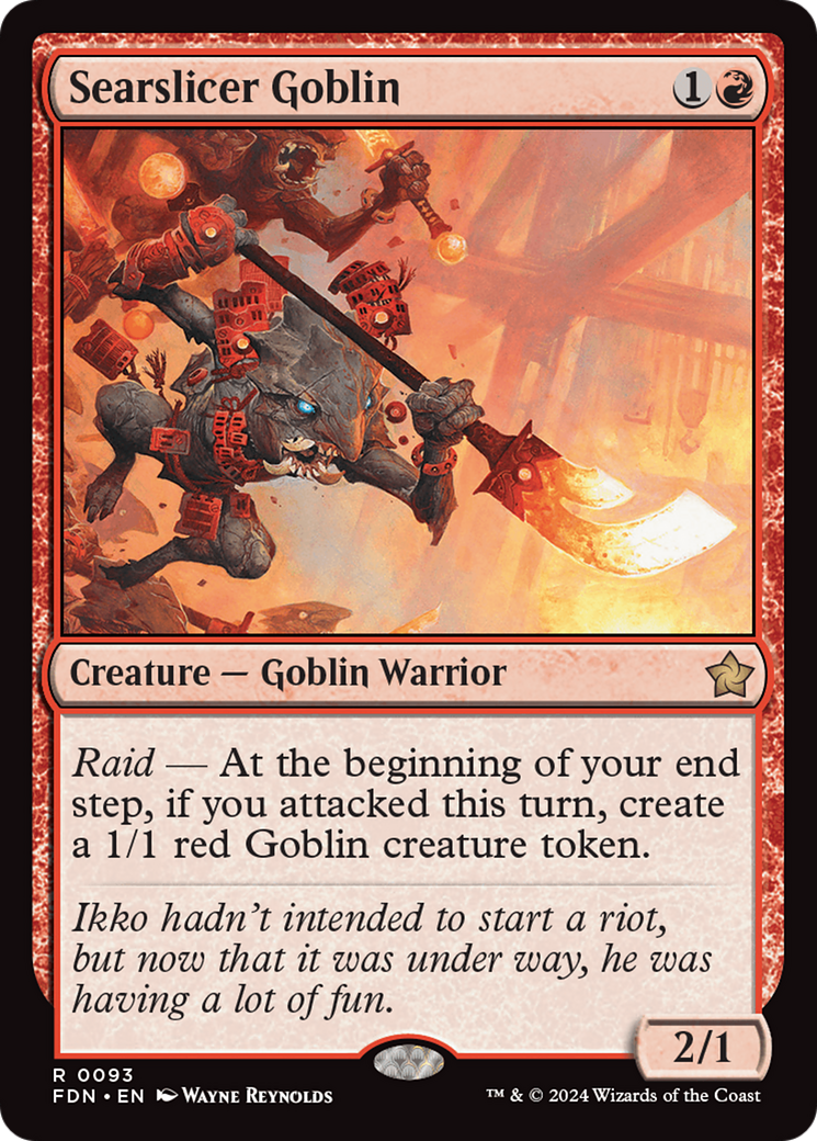 Searslicer Goblin (FDN-093) [Foundations] MTG Single Wizards of the Coast