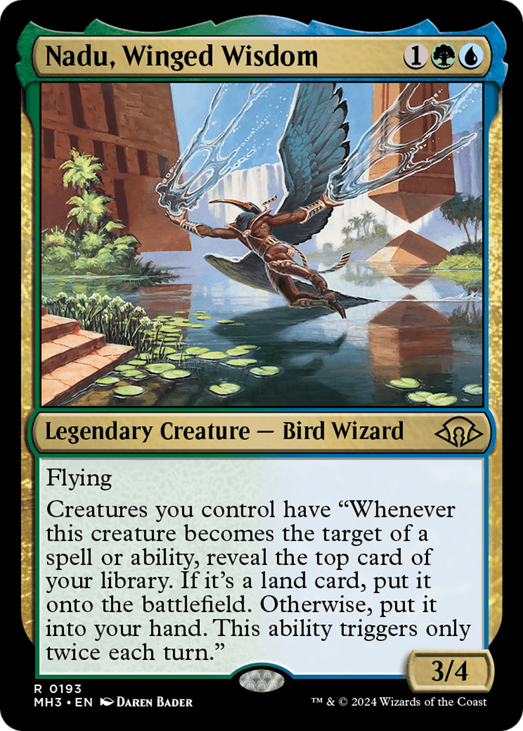 Nadu, Winged Wisdom (MH3-193) [Modern Horizons 3] MTG Single Modern Horizons 3