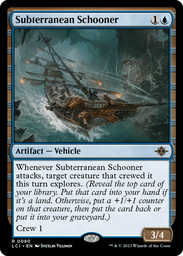 Subterranean Schooner (LCI-080) [The Lost Caverns of Ixalan] Foil MTG Single Wizards of the Coast