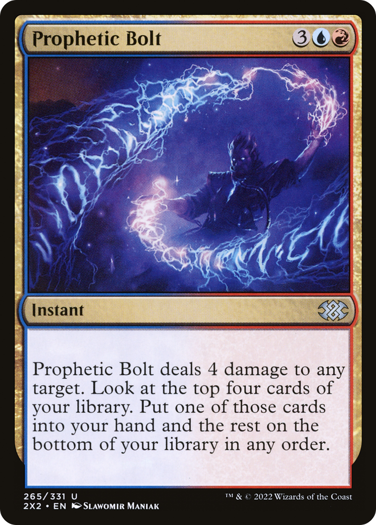 Prophetic Bolt (2X2-265) [Double Masters 2022] MTG Single Wizards of the Coast