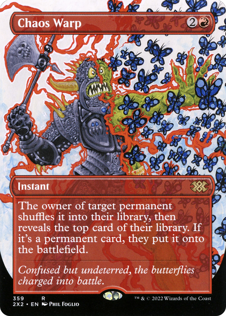 Chaos Warp (2X2-359) [Double Masters 2022] (Borderless) MTG Single Wizards of the Coast