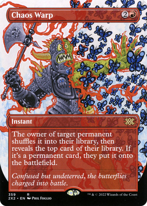 Chaos Warp (2X2-359) [Double Masters 2022] (Borderless) MTG Single Wizards of the Coast