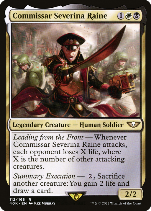 Commissar Severina Raine (40K-112) [Warhammer 40,000 Commander] MTG Single Wizards of the Coast
