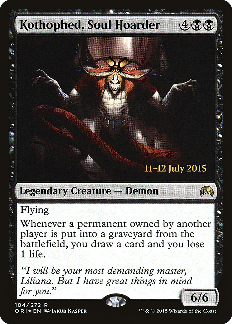 Kothophed, Soul Hoarder (PRE-104) [Magic Origins Promos] Foil MTG Single Wizards of the Coast