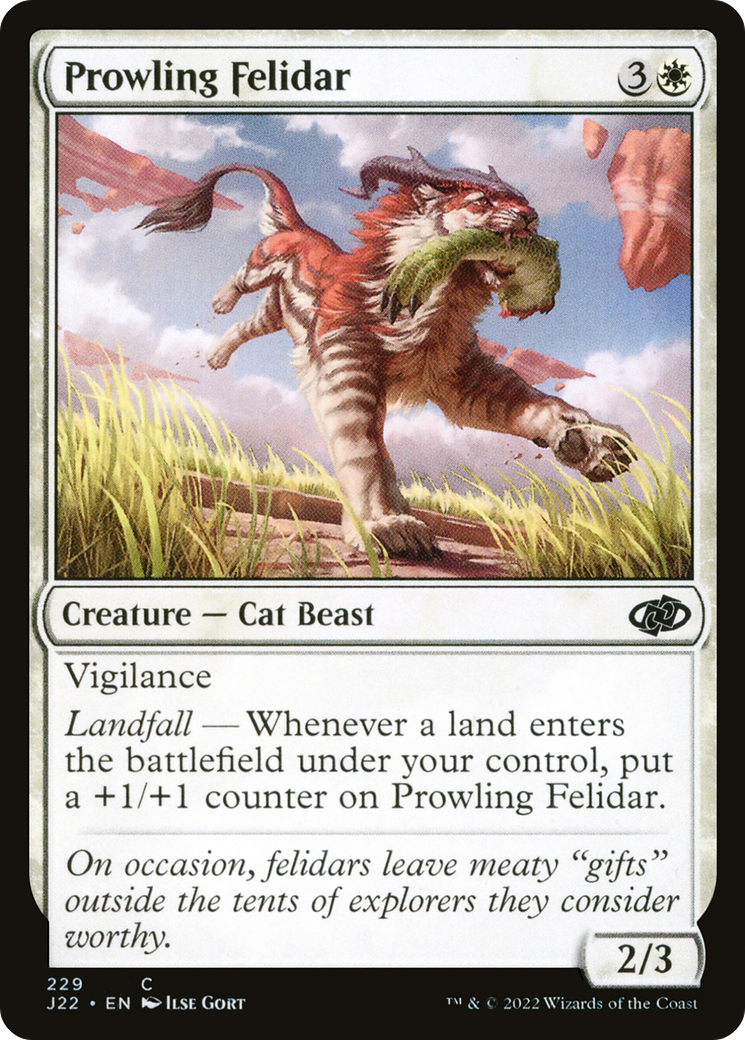 Prowling Felidar (J22-229) [Jumpstart 2022] MTG Single Wizards of the Coast