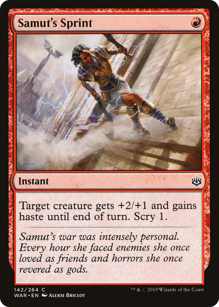 Samut's Sprint (WAR-142) [War of the Spark] Foil MTG Single Wizards of the Coast