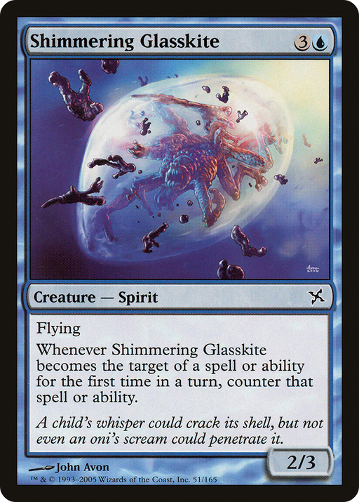 Shimmering Glasskite (BOK-051) [Betrayers of Kamigawa] MTG Single Wizards of the Coast