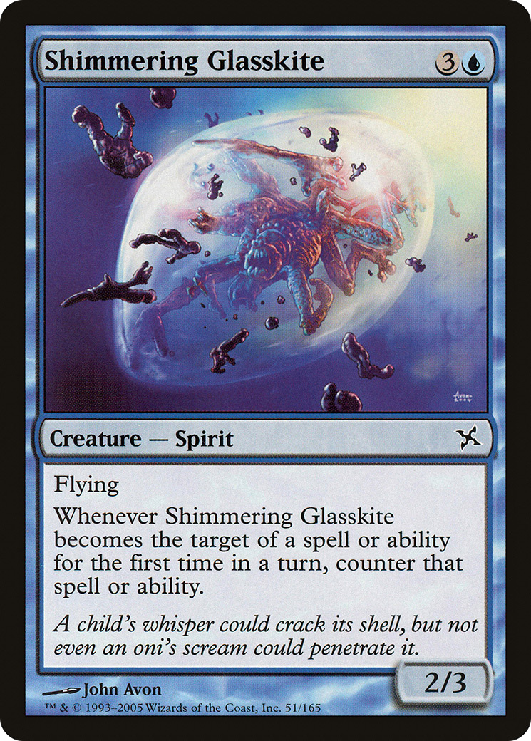 Shimmering Glasskite (BOK-051) [Betrayers of Kamigawa] Foil MTG Single Wizards of the Coast