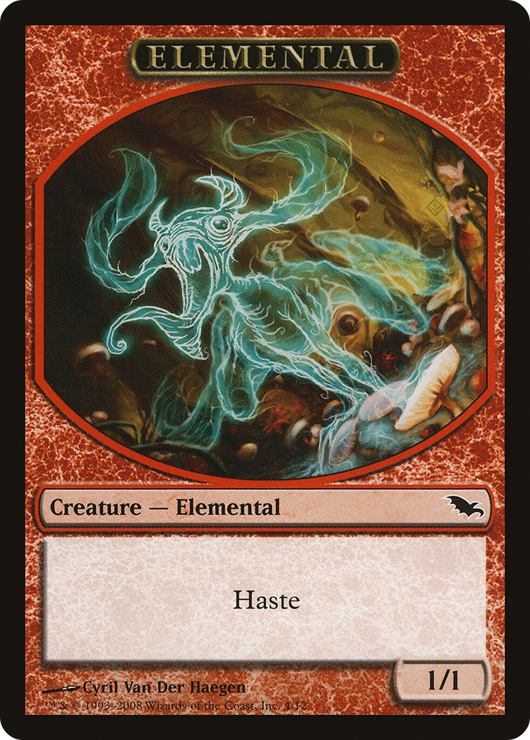 Elemental Token (4) (SHM-004) [Tokens] Shadowmoor Tokens MTG Single Wizards of the Coast