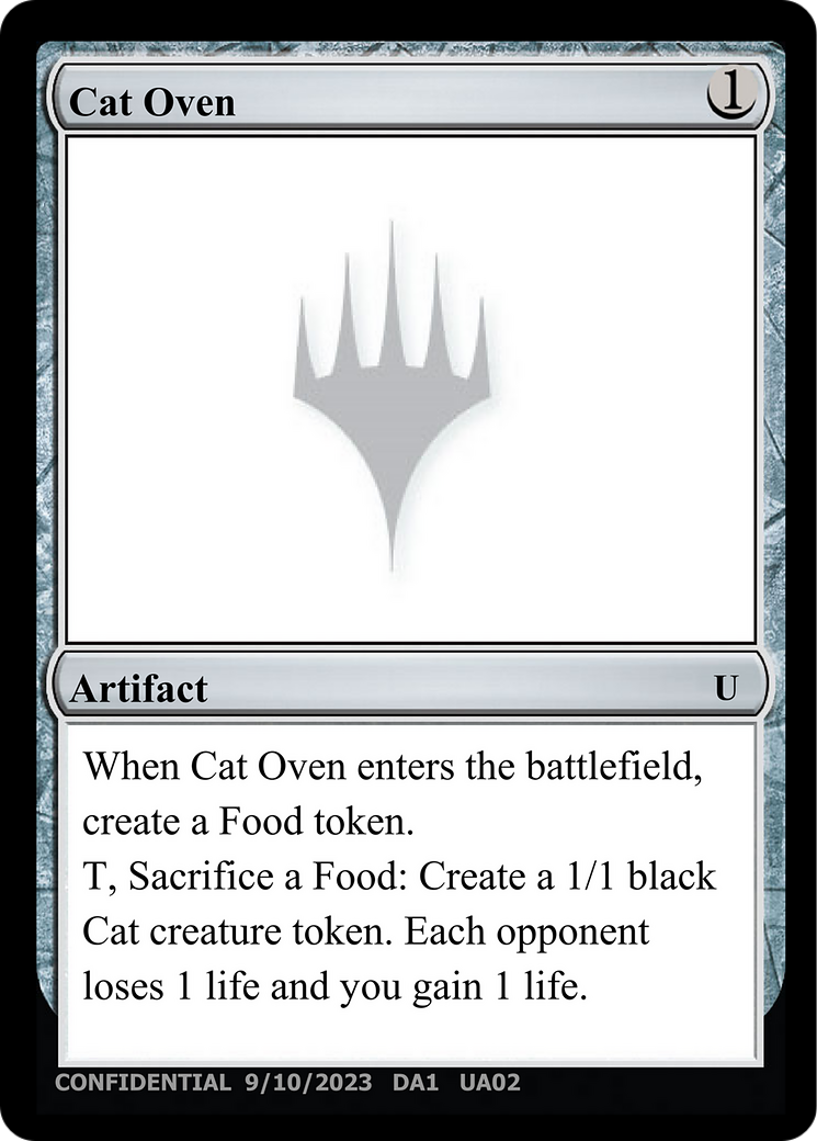 Cat Oven (UNK-UA02A) [Misc] Unknown Event MTG Single Wizards of the Coast