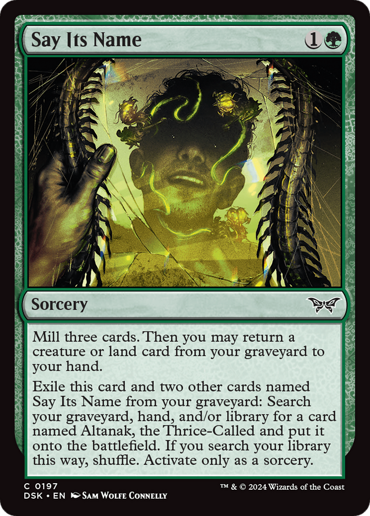 Say Its Name (DSK-197) [Duskmourn: House of Horror] Foil MTG Single Wizards of the Coast