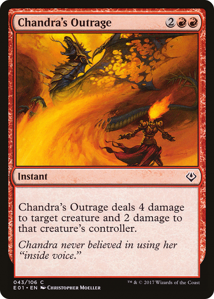 Chandra's Outrage (AC2-043) [Misc] Archenemy: Nicol Bolas MTG Single Wizards of the Coast